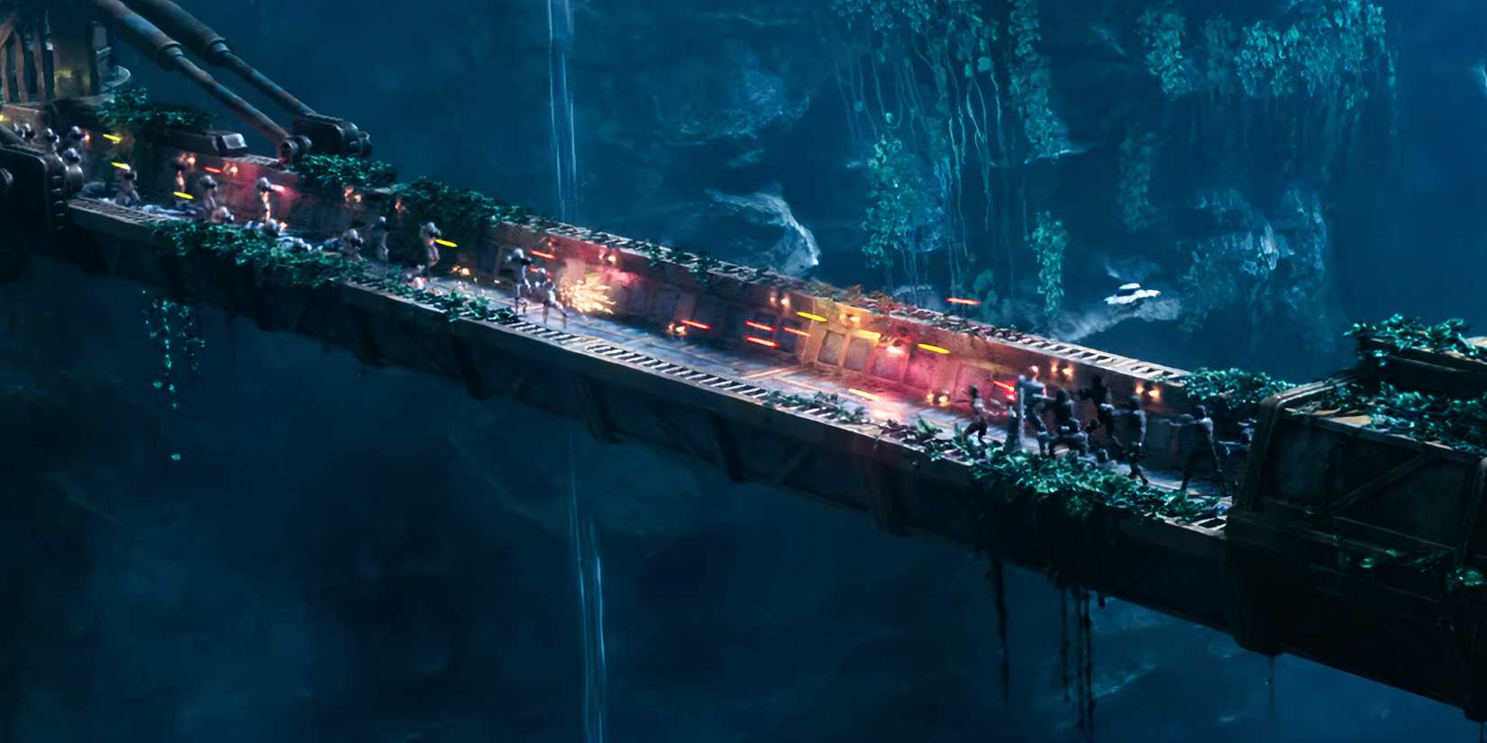 A Group of StormTroopers Against Maul's Squad from Star Wars Maul - Shadow Lord