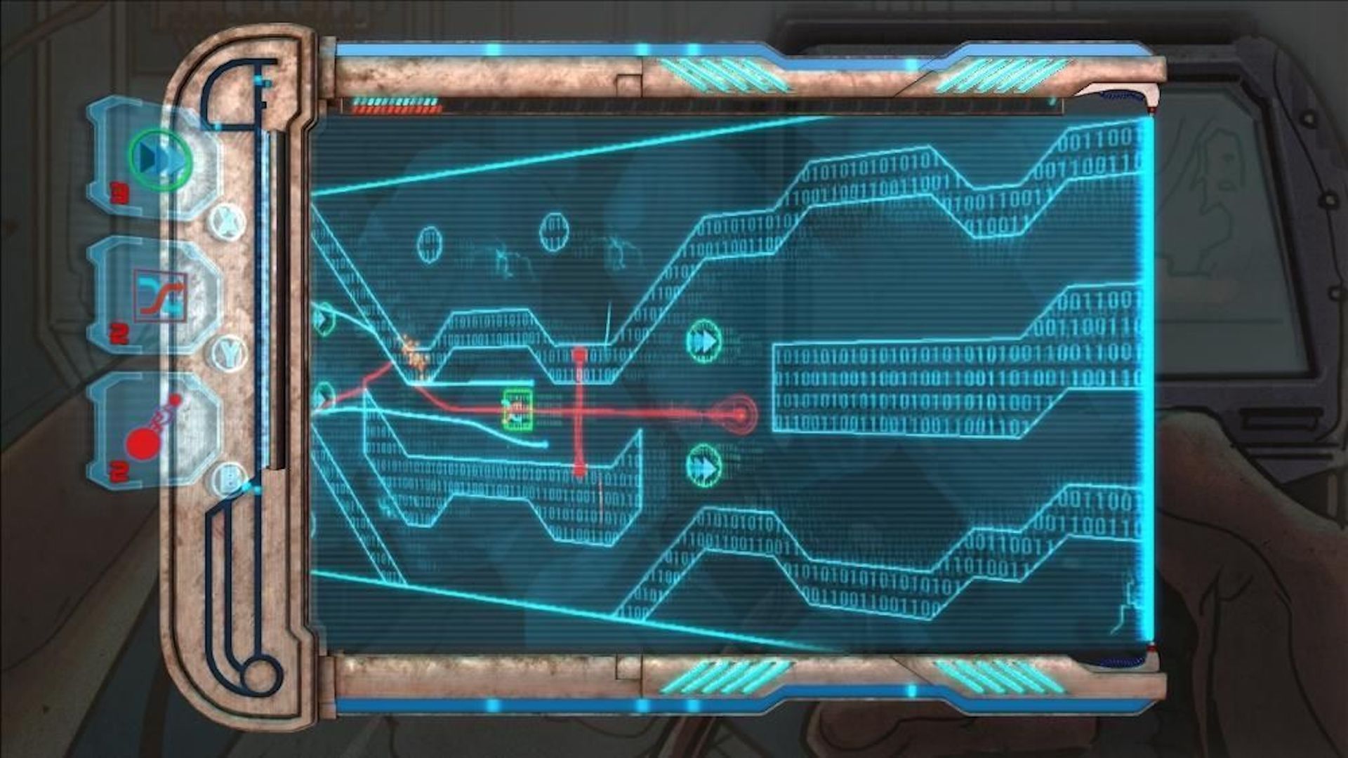 A line puzzle in Dead Space Ignition (2010)