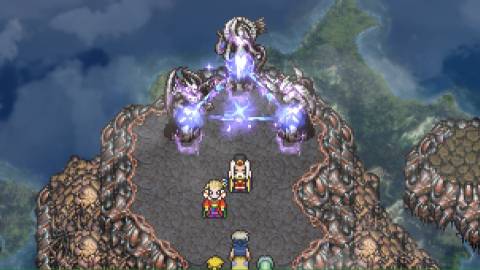 A scene featuring characters in Final Fantasy 6 (Switch)