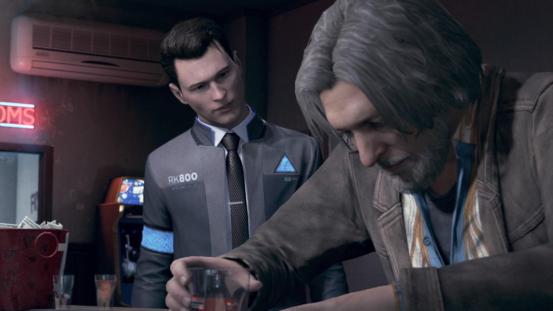 A scene featuring Connor in Detroit Become Human