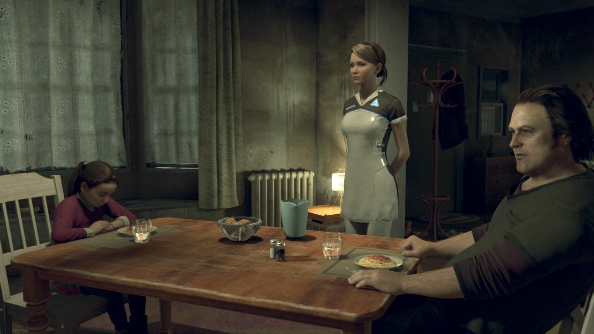 A scene featuring Kara in Detroit Become Human