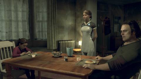 A scene featuring Kara in Detroit Become Human