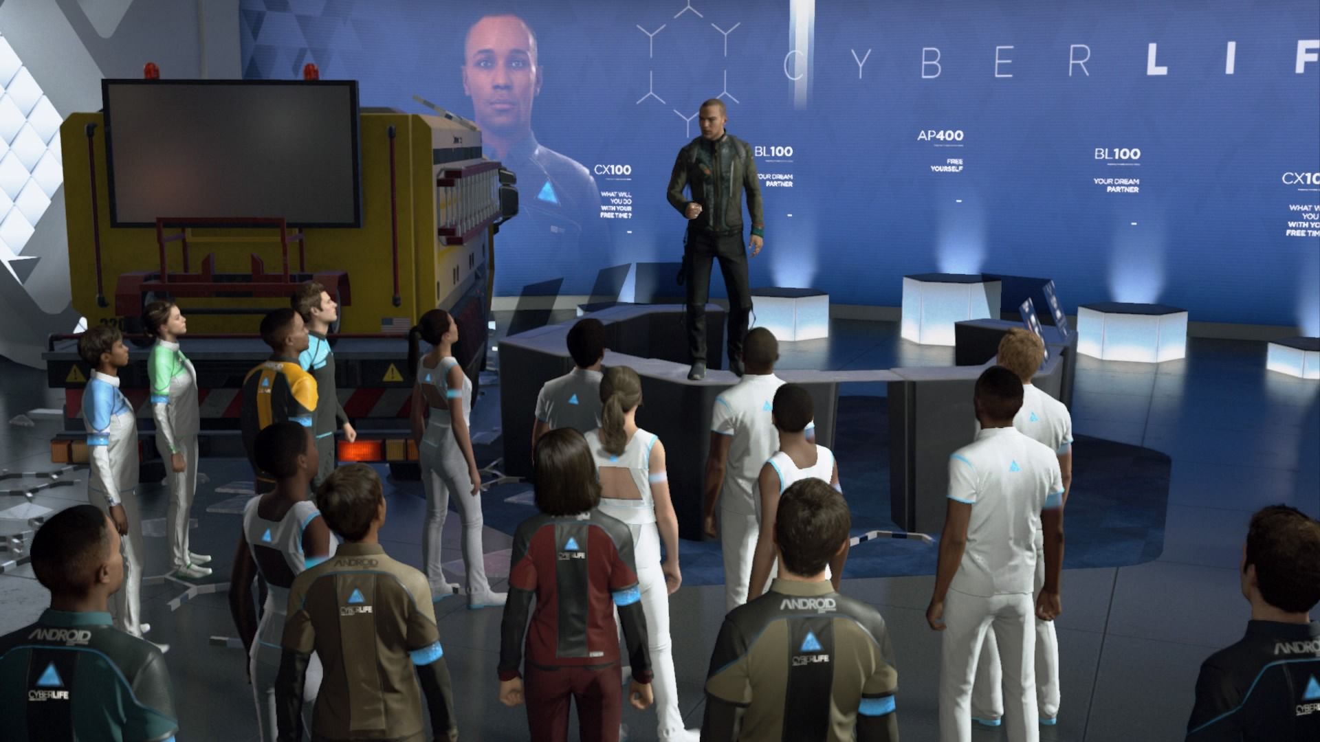 A scene featuring Markus in Detroit Become Human