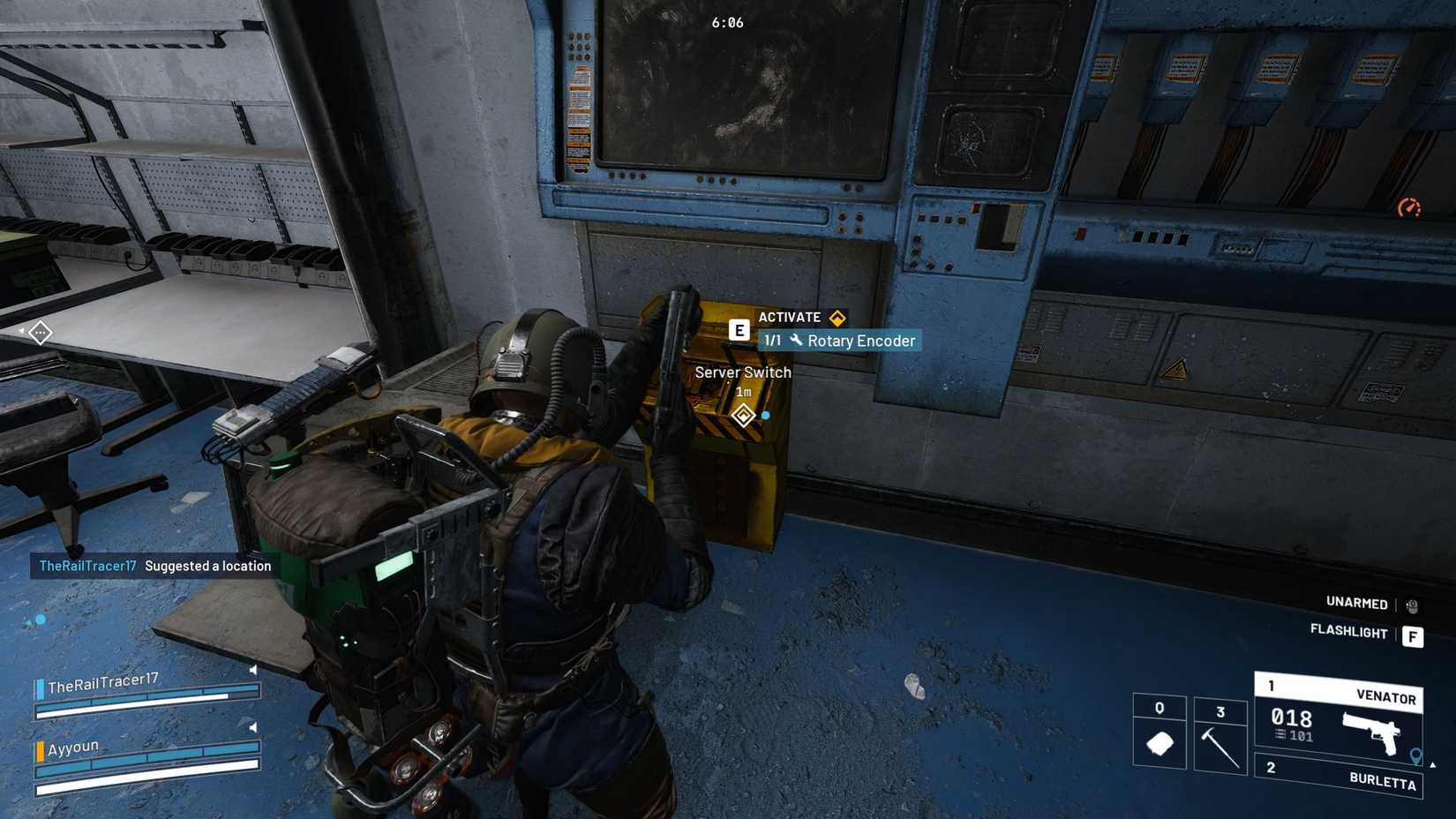 Activating Server Switch With a View ARC Raiders