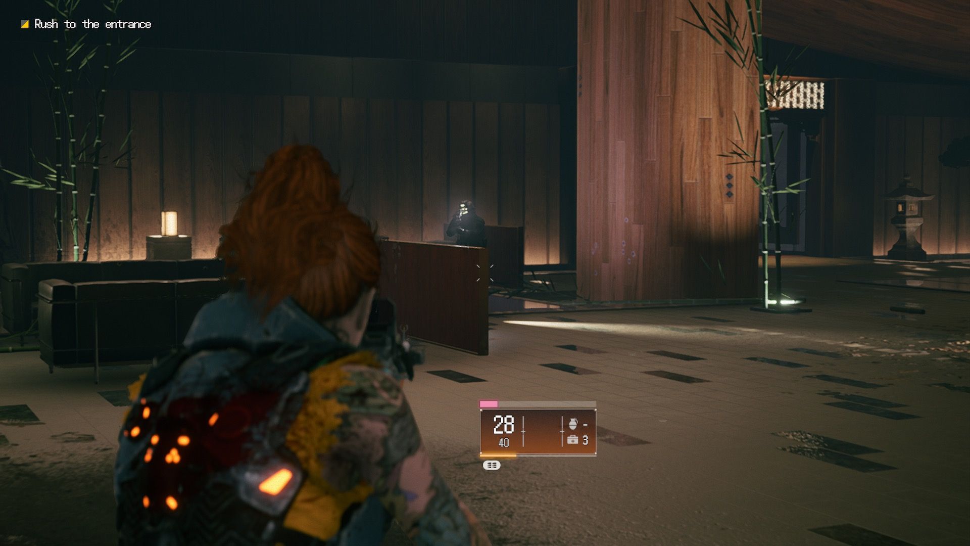 Aiming at an enemy in Wanted Dead