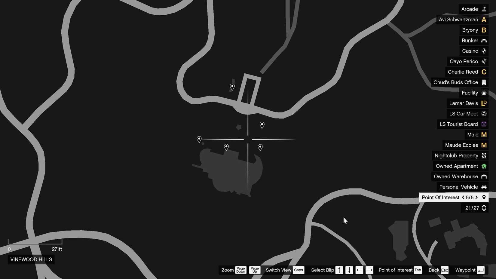 all g cache locations in vinewood hills