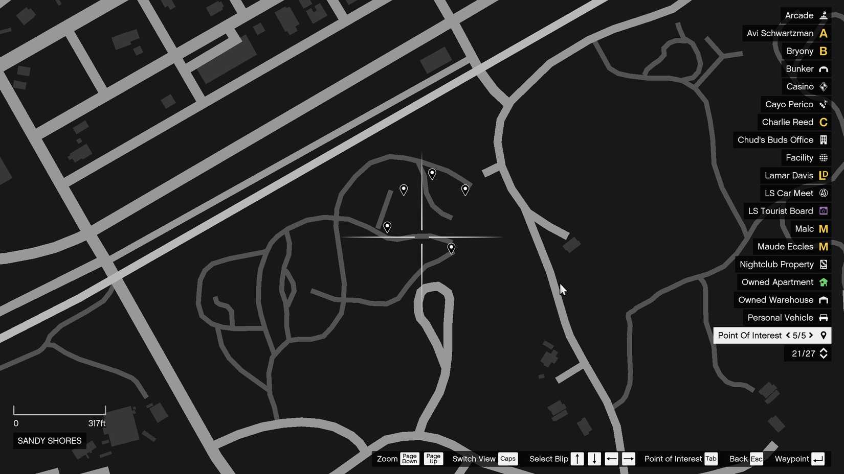 all g cache locations sandy shores