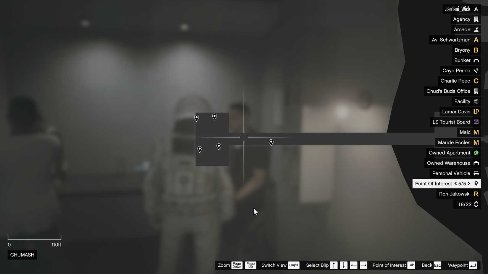 All G's Cache Locations in Chumash