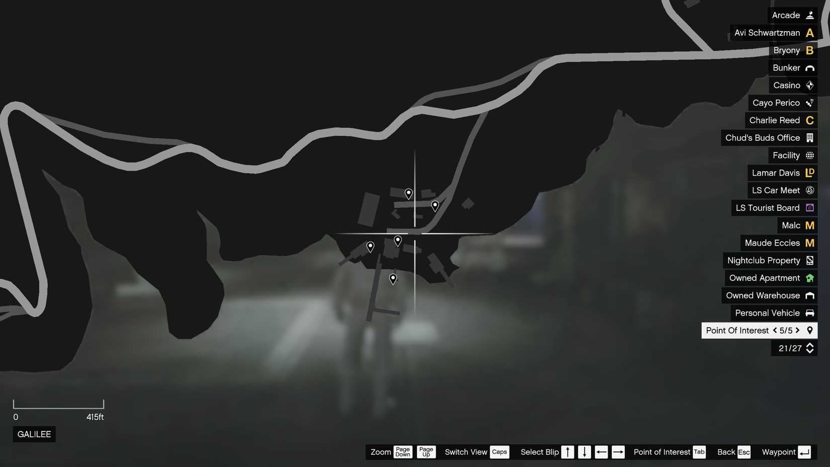 All G's Cache Locations in Galilee