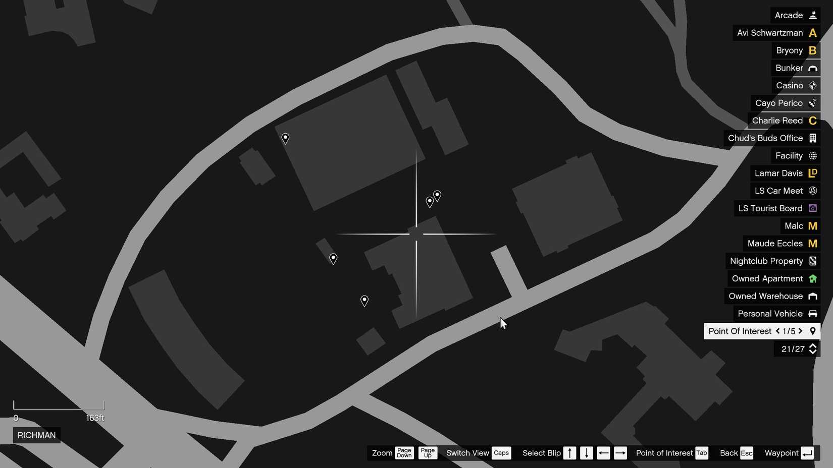 all g's cache locations in richman
