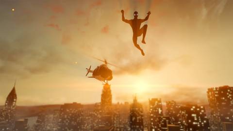 amazing spider-man 2 new york city spidey in air