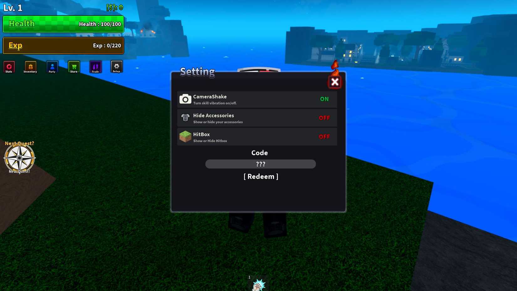 Anime Volt the codes tab