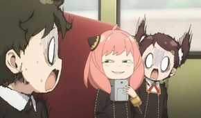 Anya-Damian-and-Becky-in-Spy-x-Family-Season-3-Episode-7