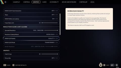 ARC Raiders NVICIA DLSS Quality Option