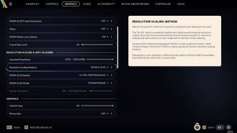 ARC Raiders Resolution Scaling Option