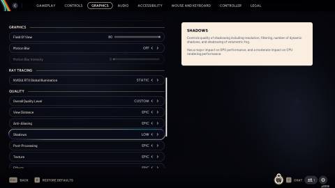 ARC Raiders Shadow Quality Option