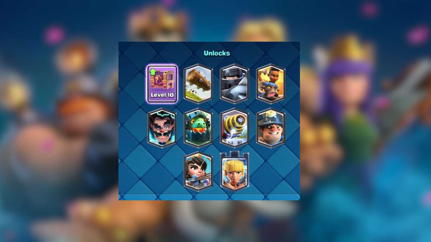 arena 11 cards clash royale