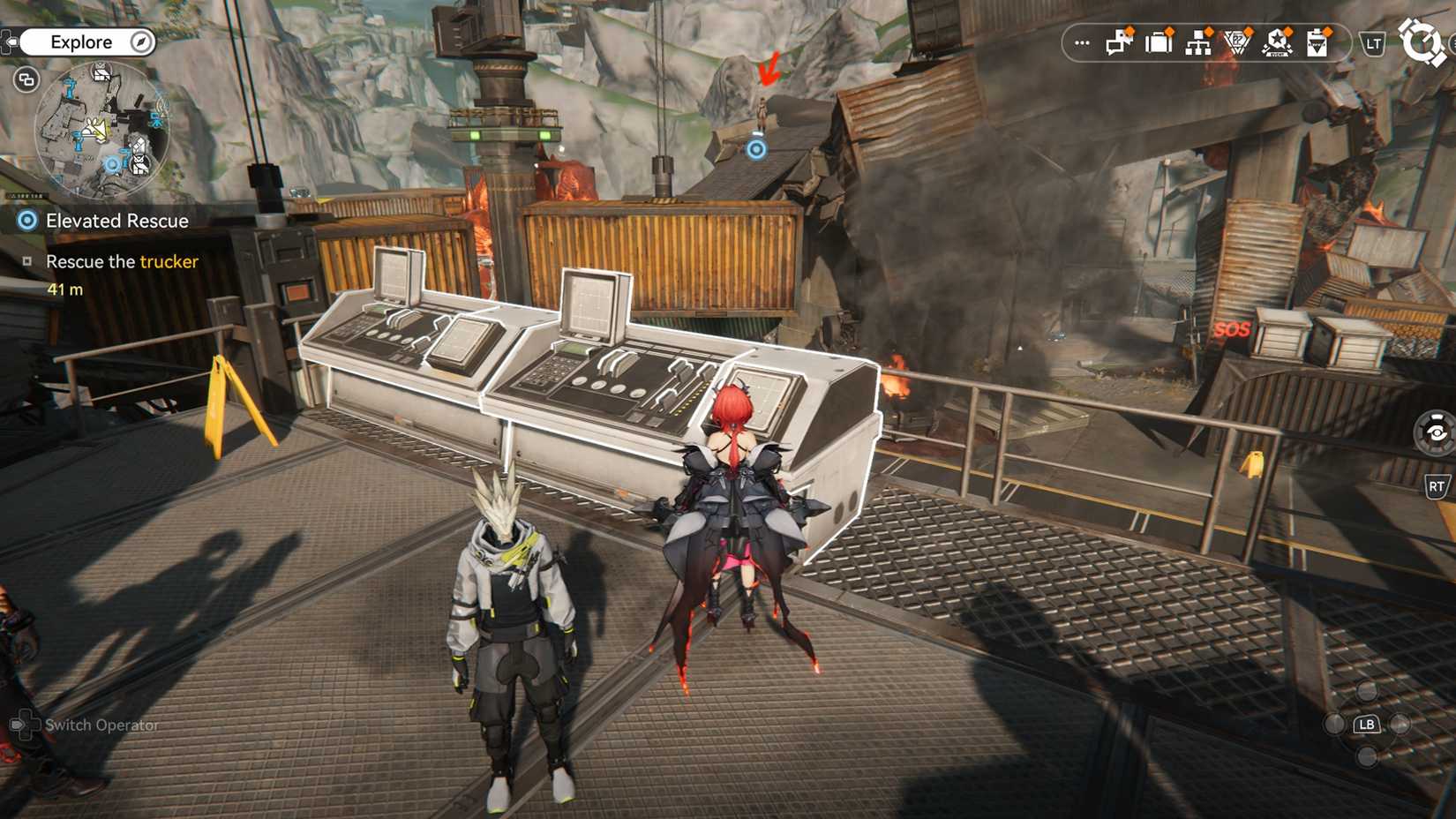 arknights-endfield-elevated-rescue-quest-trigger-start-where-find-location-component-style-origin-lodespring - approach the trucker