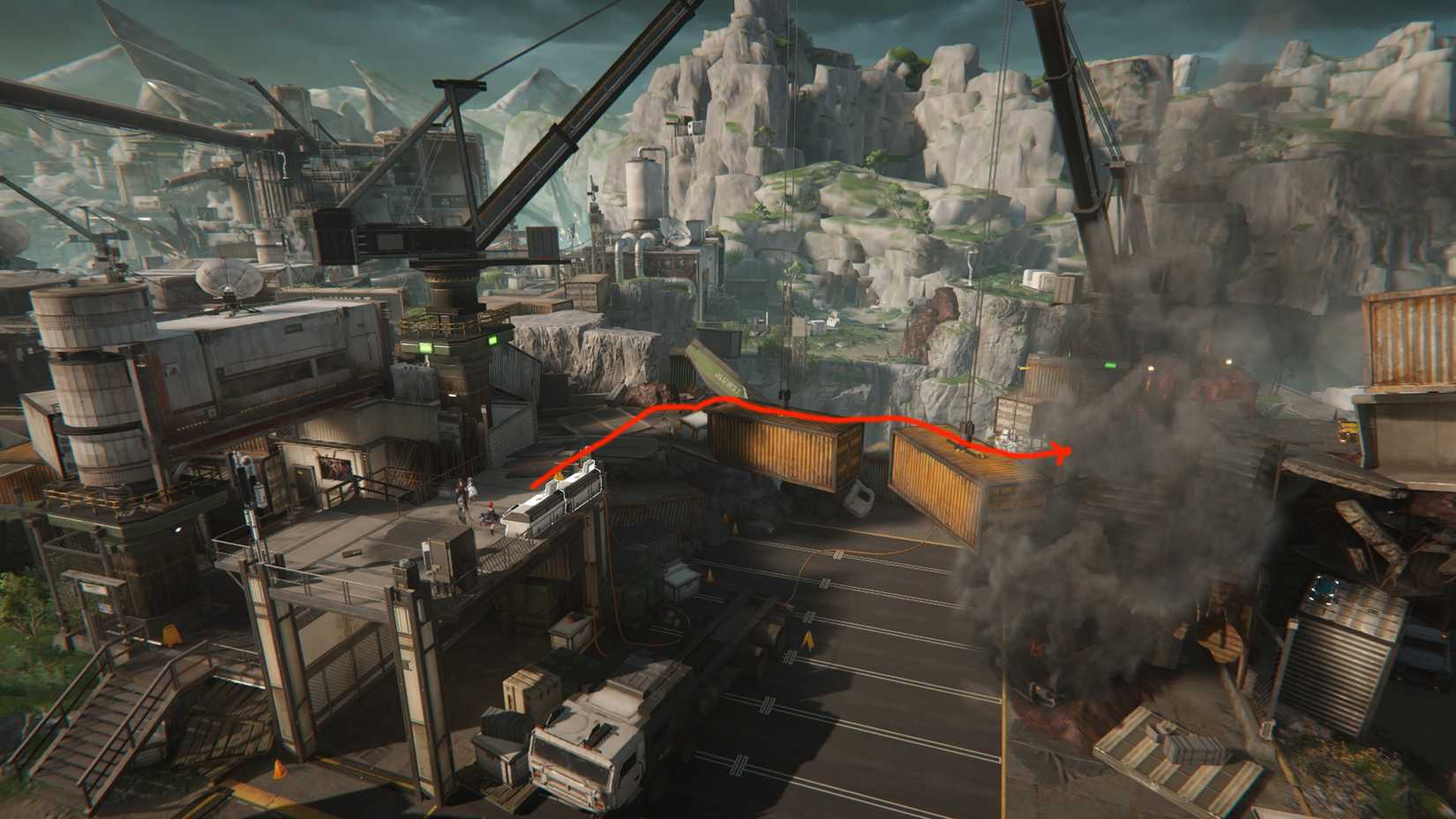 arknights-endfield-elevated-rescue-quest-trigger-start-where-find-location-component-style-origin-lodespring - rescue the trucker by lowering cargo