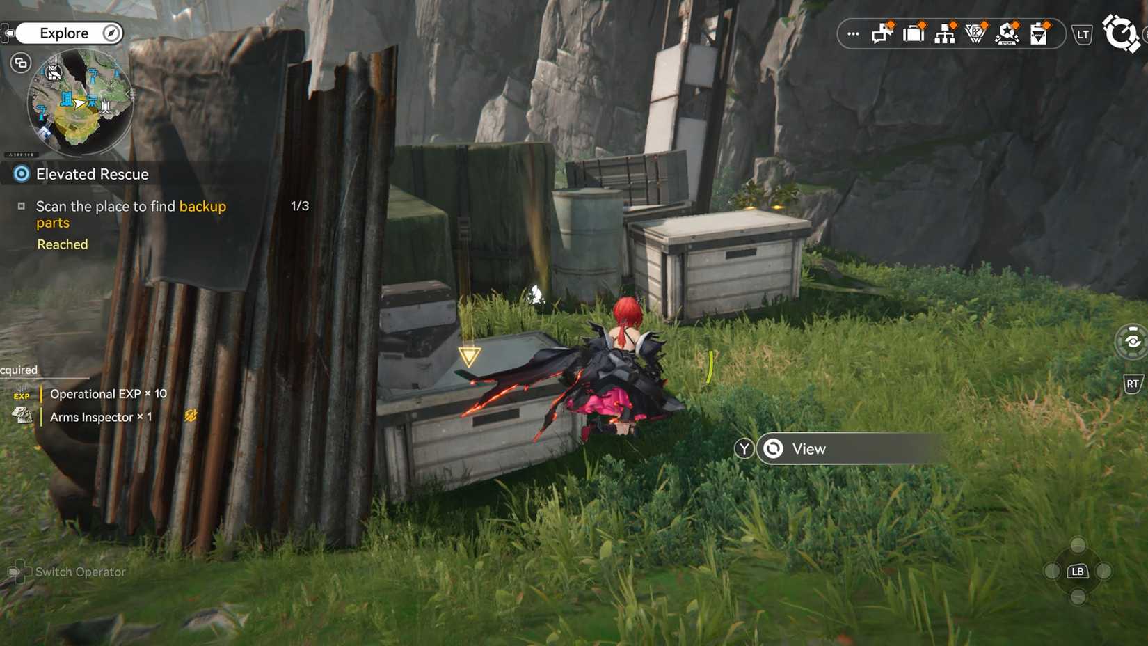 arknights-endfield-elevated-rescue-quest-trigger-start-where-find-location-component-style-origin-lodespring - scan the place to find backup parts 2