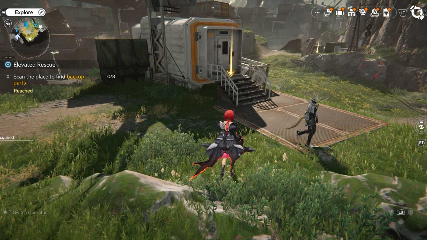 arknights-endfield-elevated-rescue-quest-trigger-start-where-find-location-component-style-origin-lodespring - scan the place to find backup parts