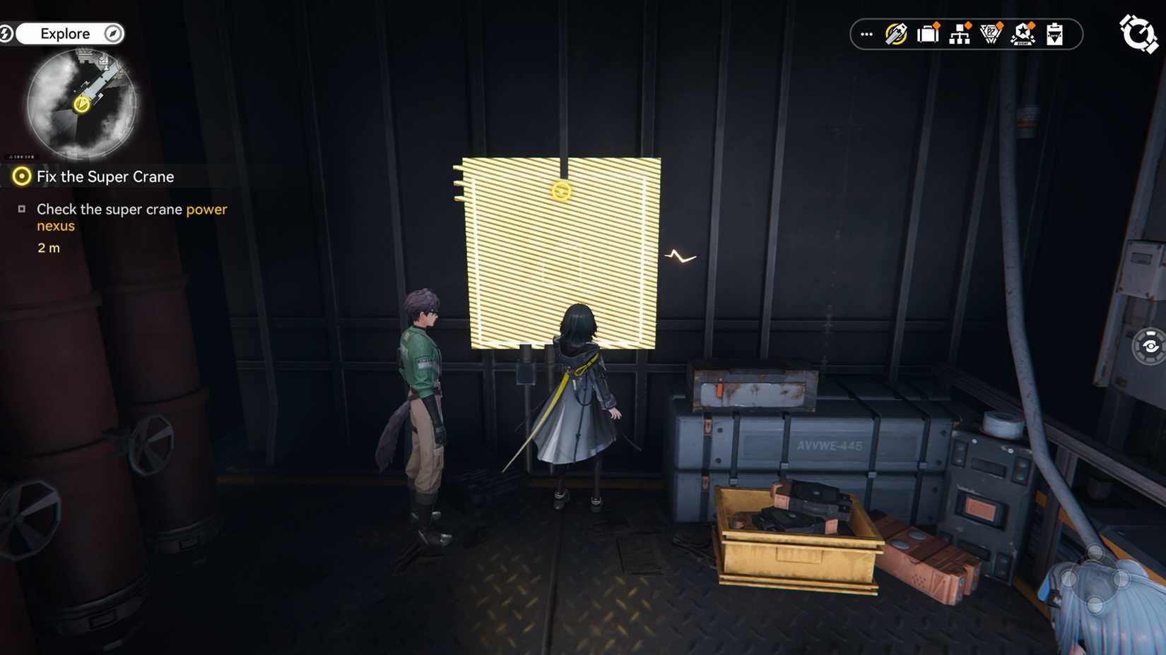 arknights-endfield-fix-the-super-crane-quest-walkthrough-guide-get-originium-circuitry-component-style - check nexuws super crane performance