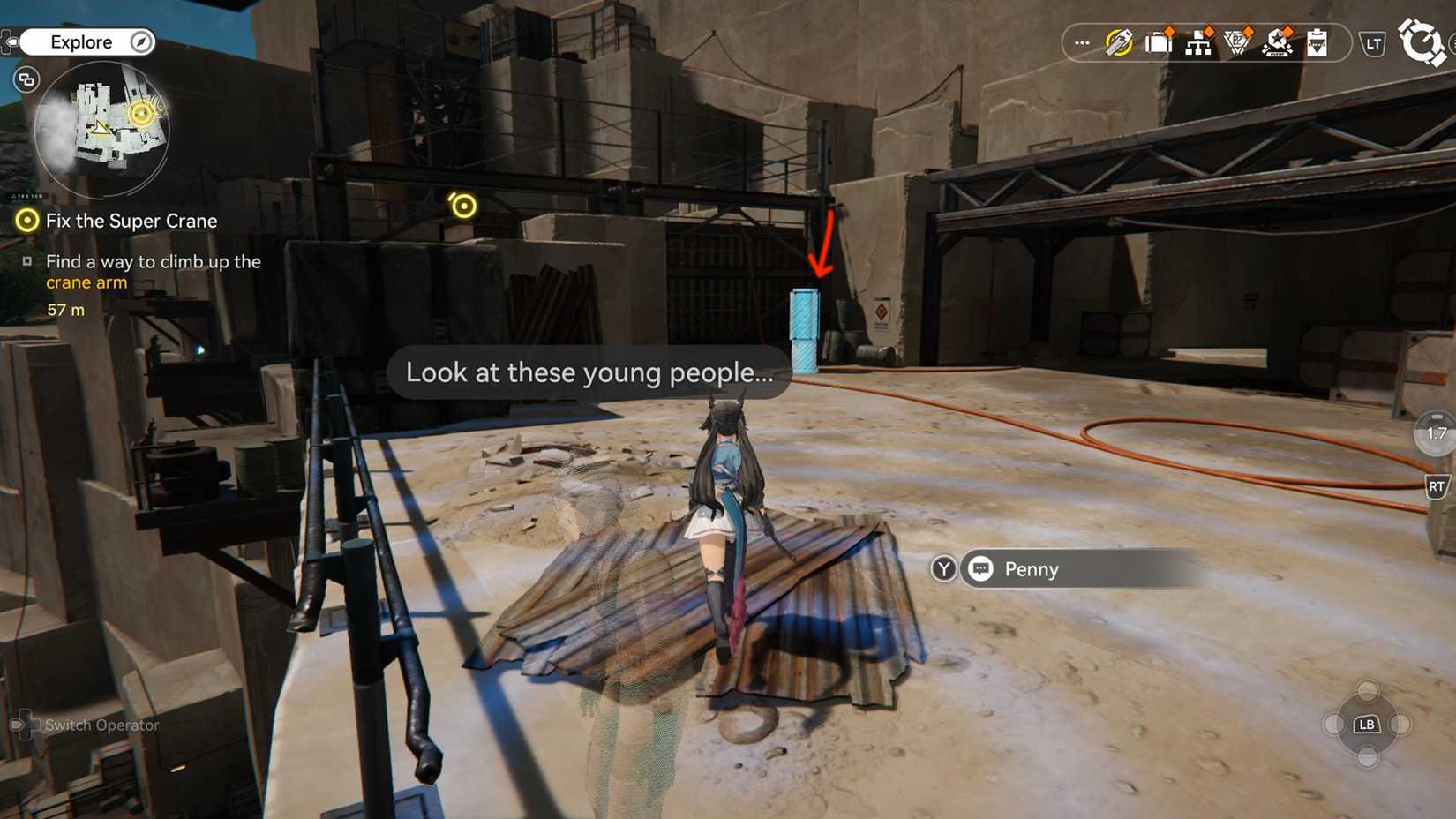 arknights-endfield-fix-the-super-crane-quest-walkthrough-guide-get-originium-circuitry-component-style - hit mechanism 2