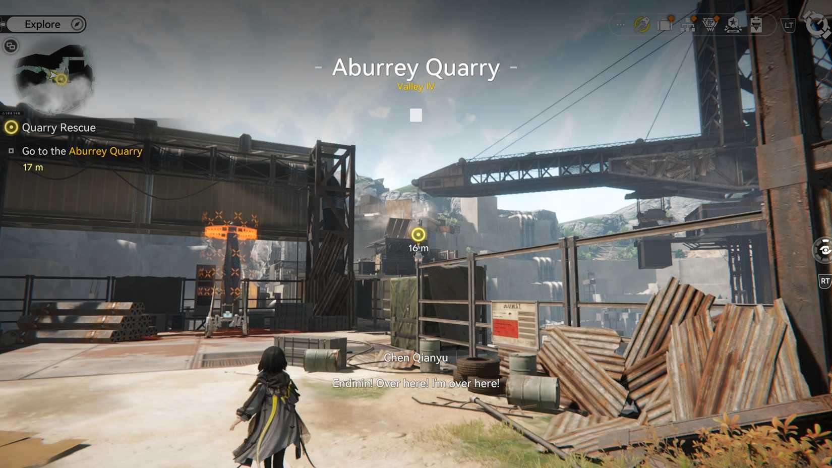 arknights-endfield-how-to-find-the-way-open-door-quarry-rescue-quest-ak-endfield - Quarry in Aburrey