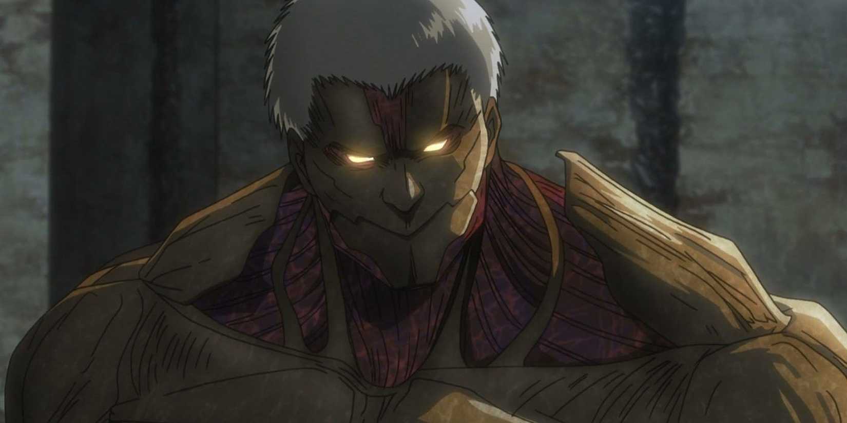 Armor Titan has glowing eyes.