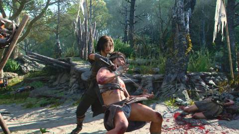 Assassinating an enemy as Naoe in Assassin’s Creed Shadows (2025)