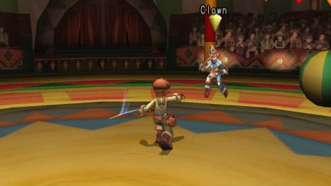 Attacking an enemy as Max in Dark Cloud 2 (PS4)