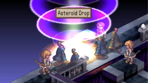 Attacking an enemy in Disgaea Hour Of Darkness (2003)