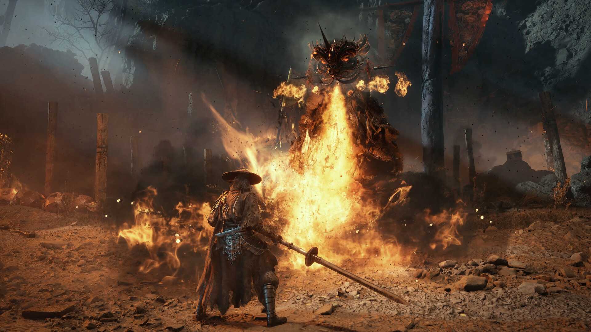 Attacking an enemy in Phantom Blade Zero