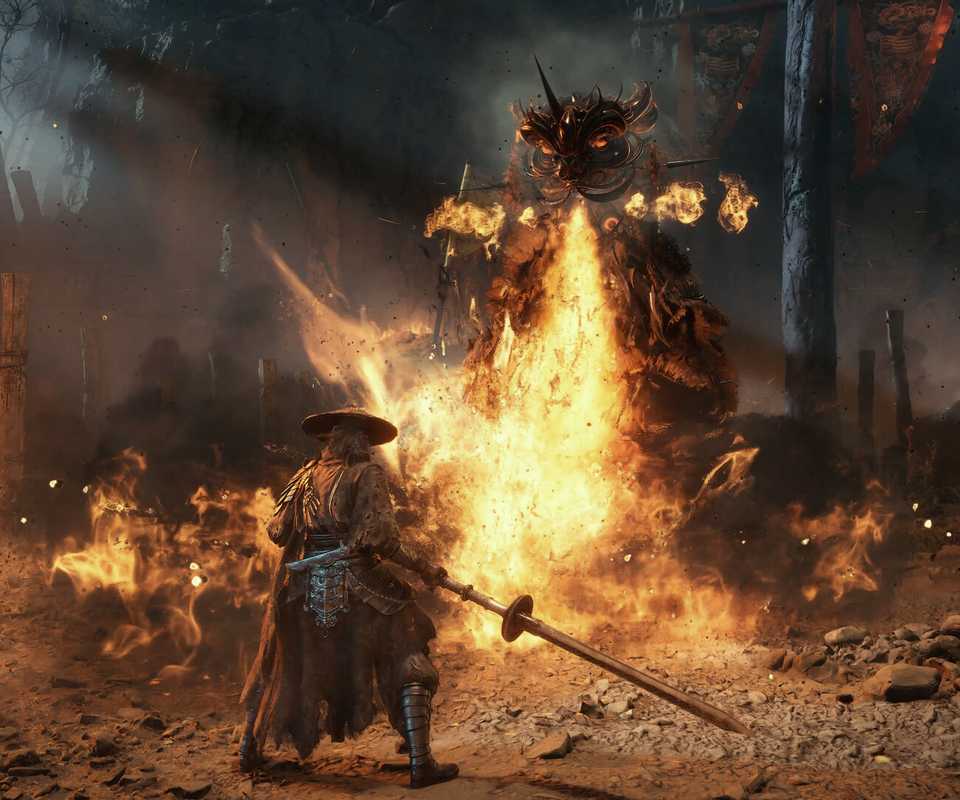Attacking an enemy in Phantom Blade Zero