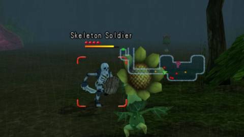 Attacking enemies as a monster in Dark Cloud 2 (2003)