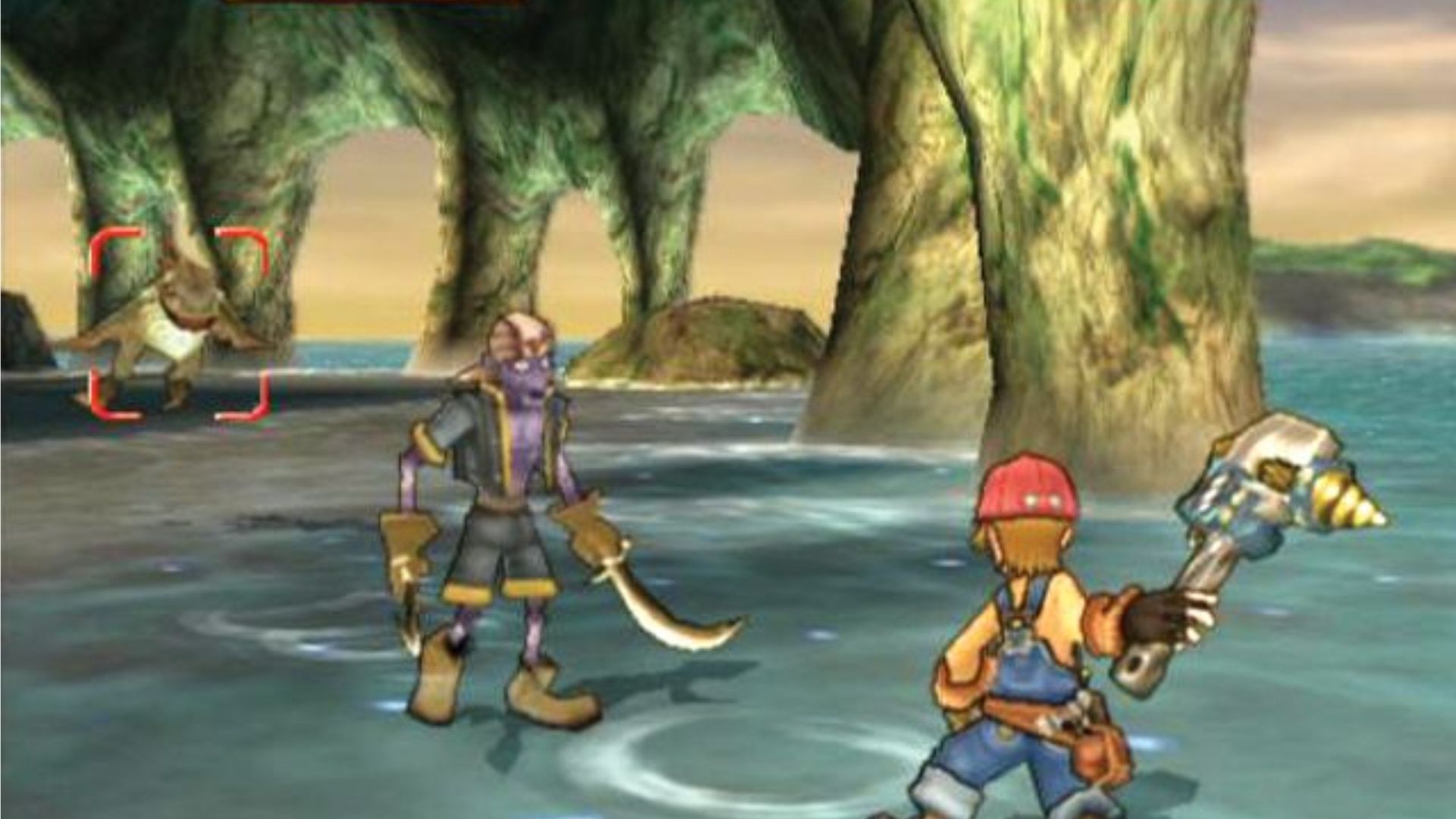 Attacking enemies as Max in Dark Cloud 2 (PS2)