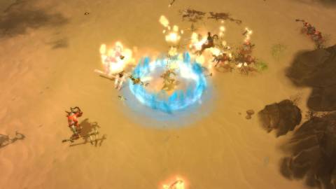 Attacking enemies in Diablo 3 (2012)