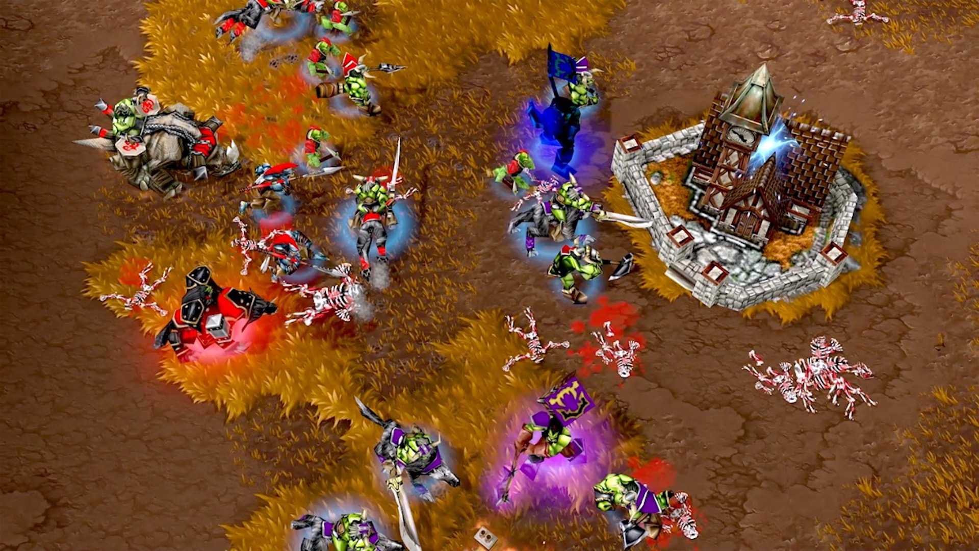 Attacking enemies in Warcraft 3 Reforged (2020)