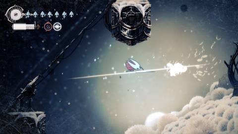 Attacking enemies midair in Hollow Knight Silksong (2025)