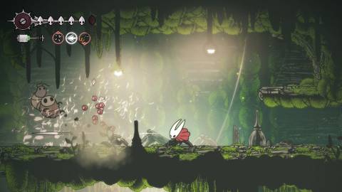 Attacking enemies with a special in Hollow Knight Silksong (2025)