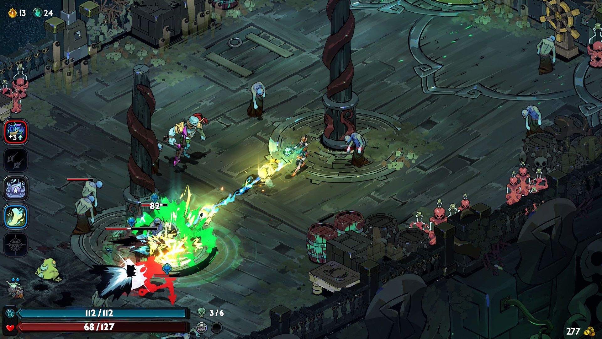 Attacking enemies with the Argent Skull in Hades 2 (2025)