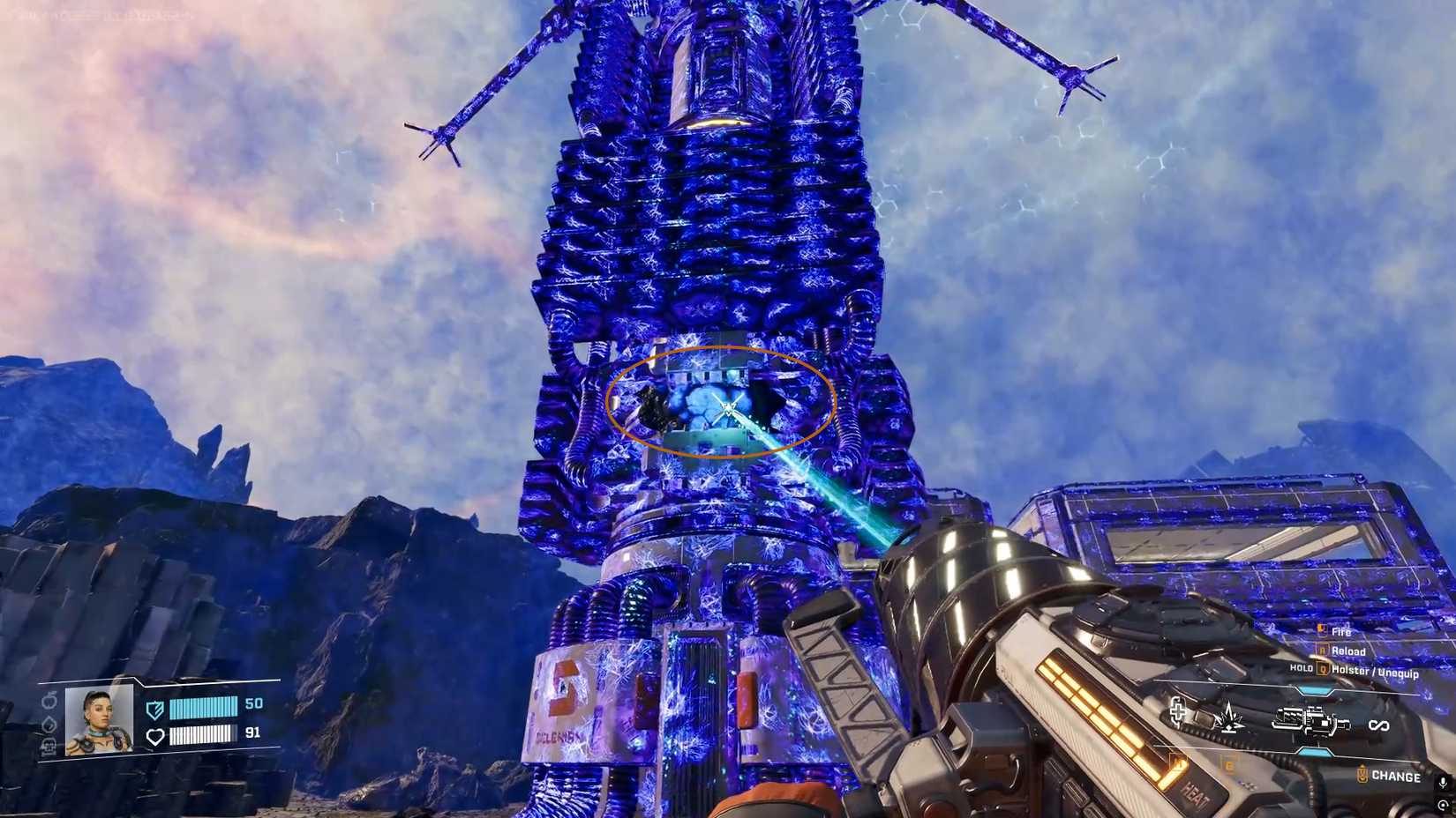 Attacking the infected base 2 in StarRupture