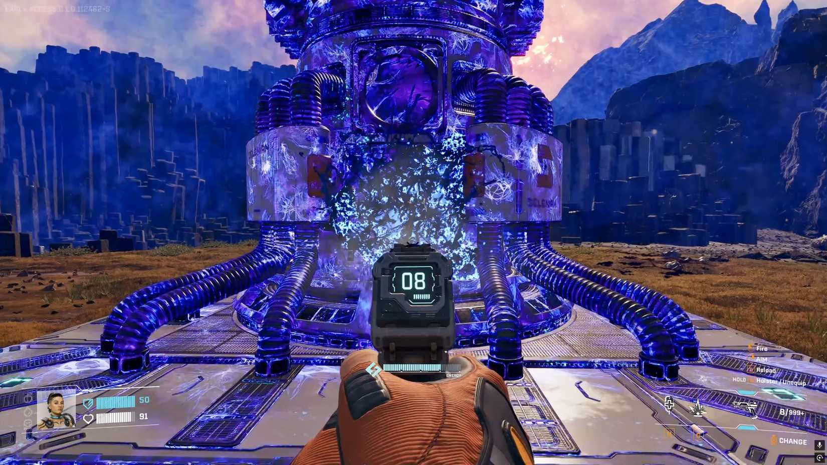 Attacking the infected base in StarRupture