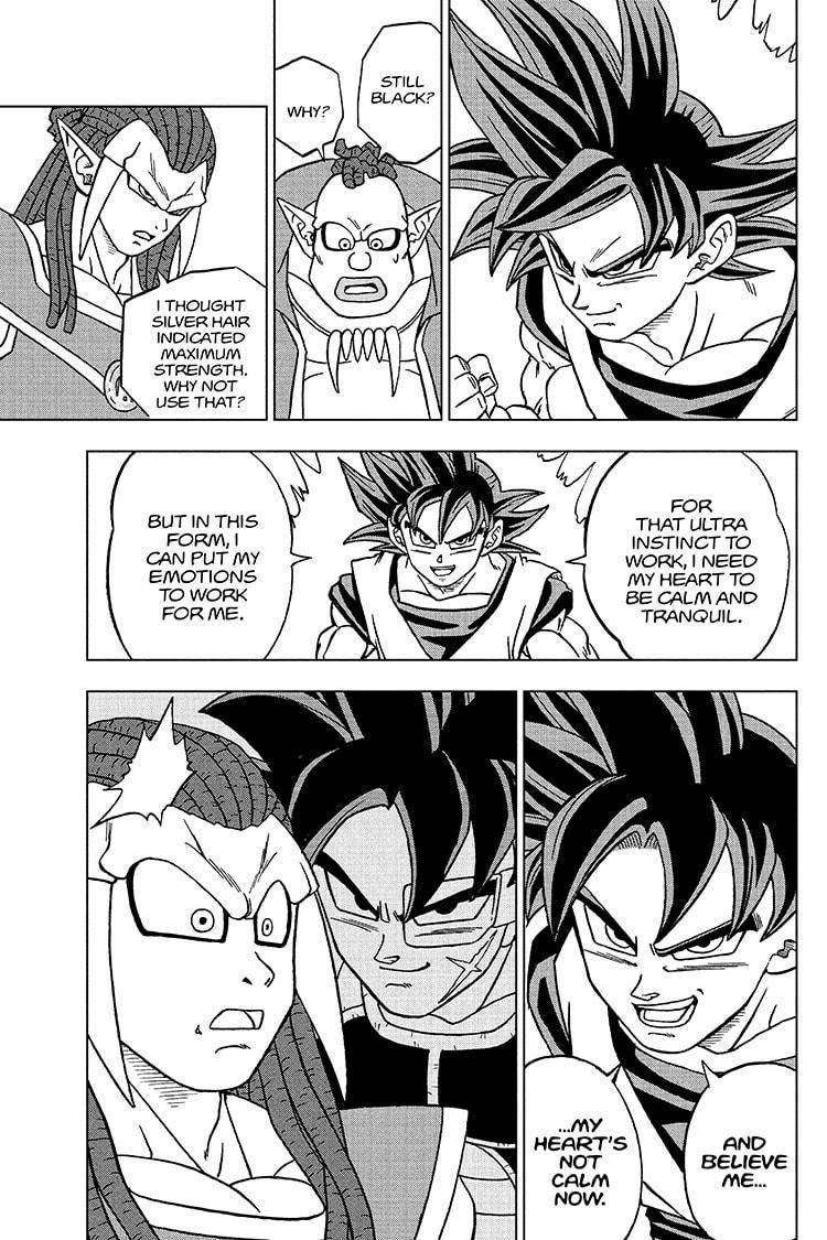 Gas remembers Bardock when he fought Ultra Instinct Goku in the Dragon Ball Super manga