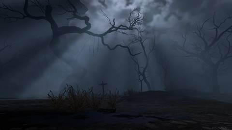 baldur's gate 3 barovia mod creepy woods crossroads-1