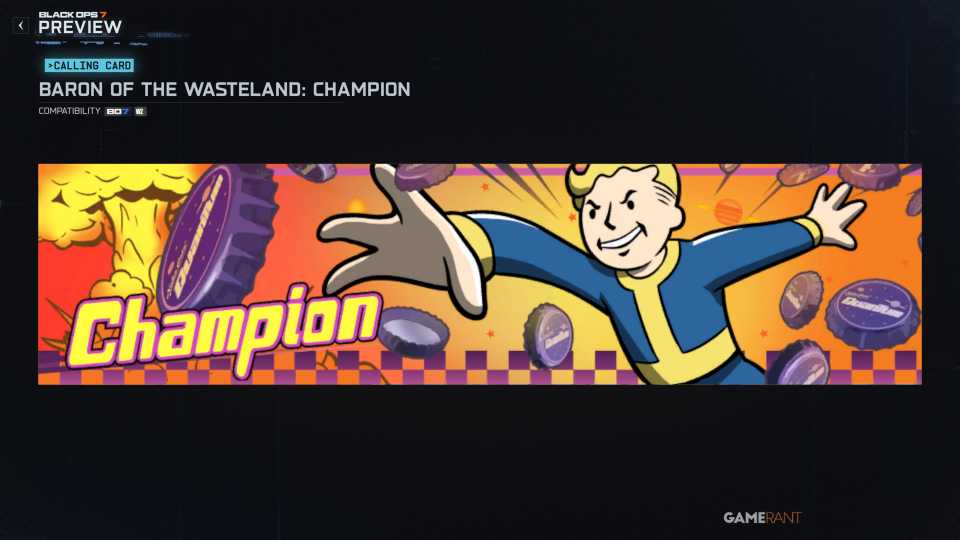 Baron of the Wasteland Champion (Calling Card)