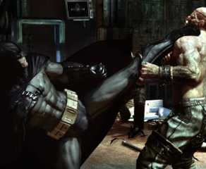 Batman Arkham Asylum Batman Kicks Foe (1)