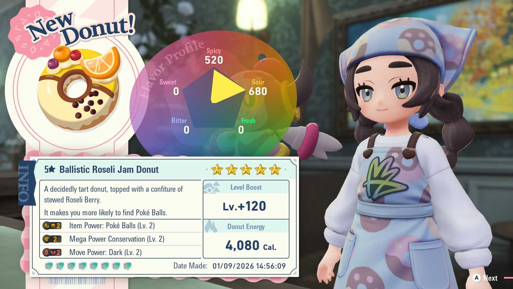 best donut for level boosting in pokemon legends za mega dimension