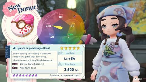 best donut recipe for shiny hunting in pokemon legends za mega dimension