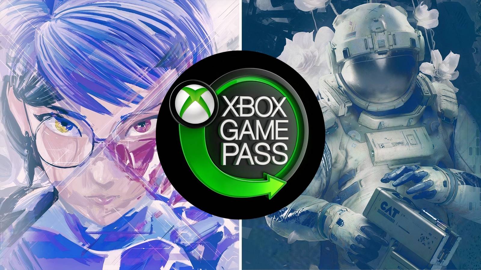 1000xResist and Routine game covers behind Xbox Game Pass logo